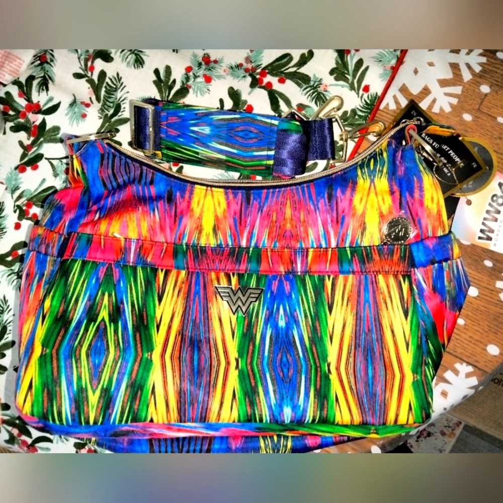 Wonder Woman Jujube 1984 hobo be NWT crossbody strap & coin purse diaper bag